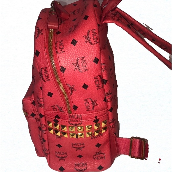 MCM Visetos Stark Side Studded Backpack Bag - Picture 3 of 12